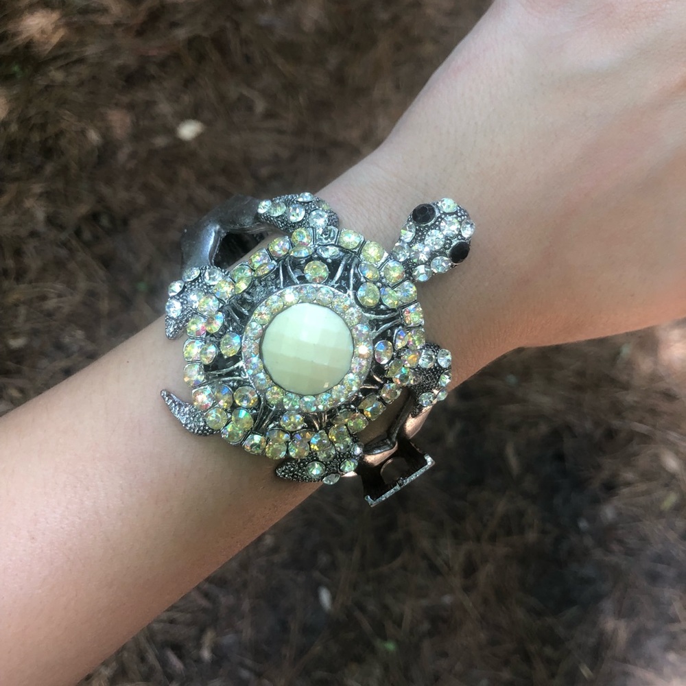 Jeweled Turtle Bracelet